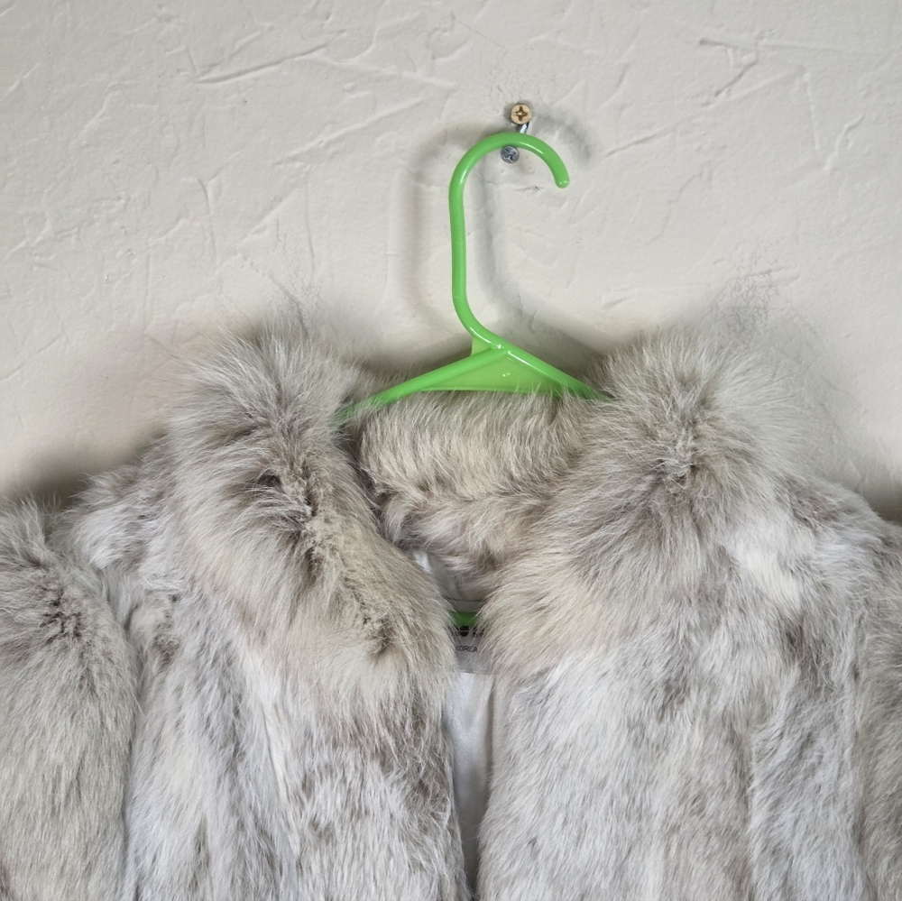 Split End Ltd. Rabbit Fur Fully Lined Jacket Size… - image 2
